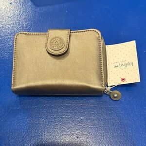 Kipling AC7669 New Money Wallet – Metallic Pewter – NWT